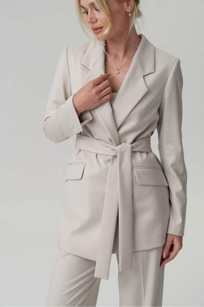 Жакет HELEN BIRCH J030 светло-серый - фото 5