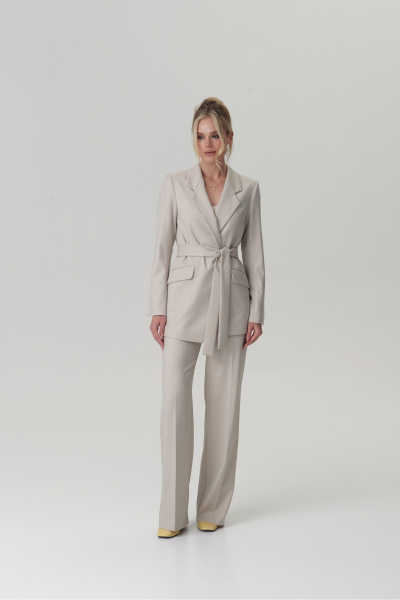 Жакет HELEN BIRCH J030 светло-серый - фото 1