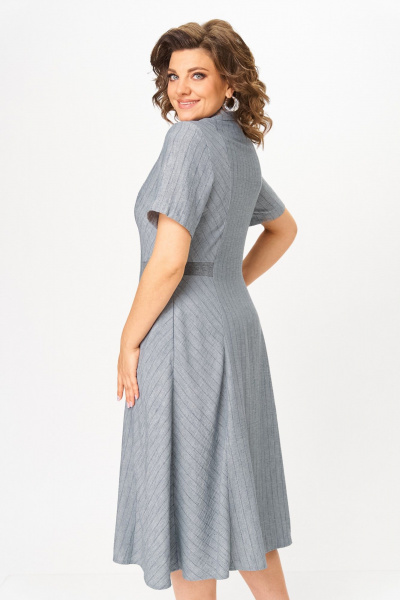 Платье ANASTASIA MAK 1263 темно-серый - фото 7