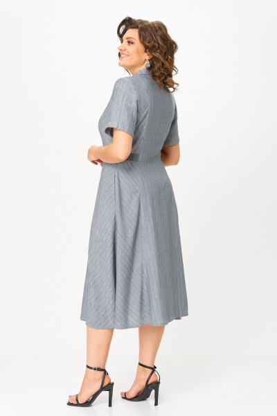 Платье ANASTASIA MAK 1263 темно-серый - фото 4