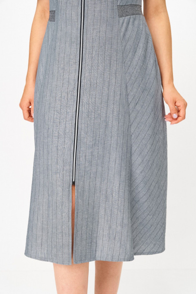 Платье ANASTASIA MAK 1263 темно-серый - фото 11