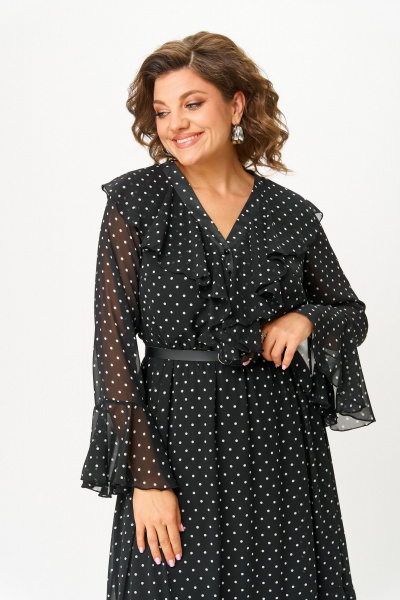 Платье ANASTASIA MAK 1280 черный - фото 12