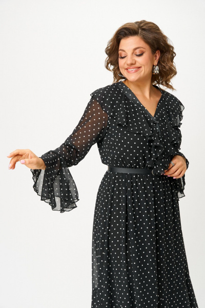 Платье ANASTASIA MAK 1280 черный - фото 10