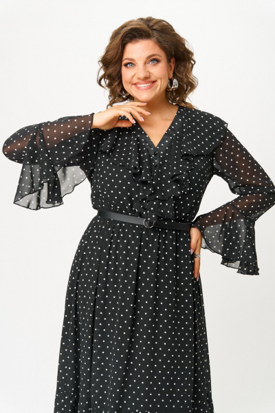 Платье ANASTASIA MAK 1280 черный - фото 9