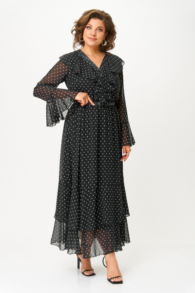 Платье ANASTASIA MAK 1280 черный - фото 3