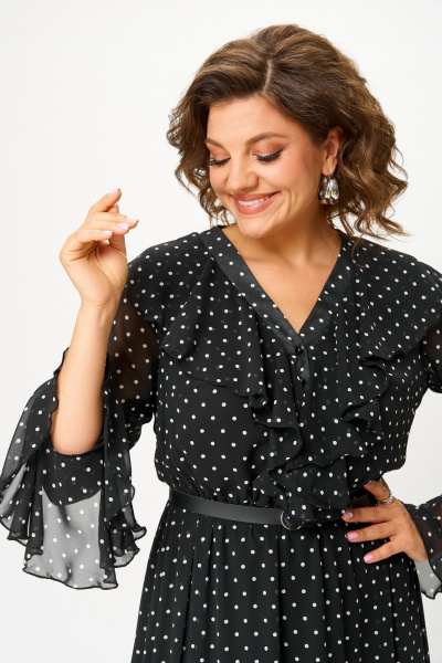 Платье ANASTASIA MAK 1280 черный - фото 4