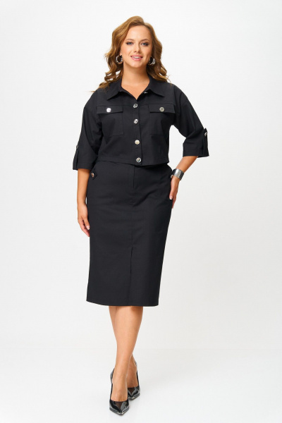 Жакет, юбка ANASTASIA MAK 1292 черный - фото 1