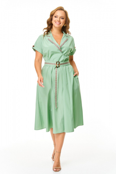 Платье T&N 7665 мята - фото 1