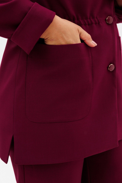 Брюки, жакет BRELA 2424 бордовый - фото 10