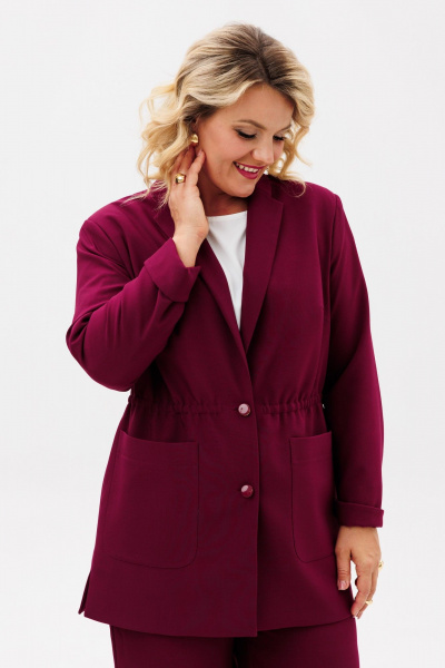 Брюки, жакет BRELA 2424 бордовый - фото 9