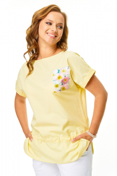 Блуза T&N 7672 сливочное_масло - фото 1
