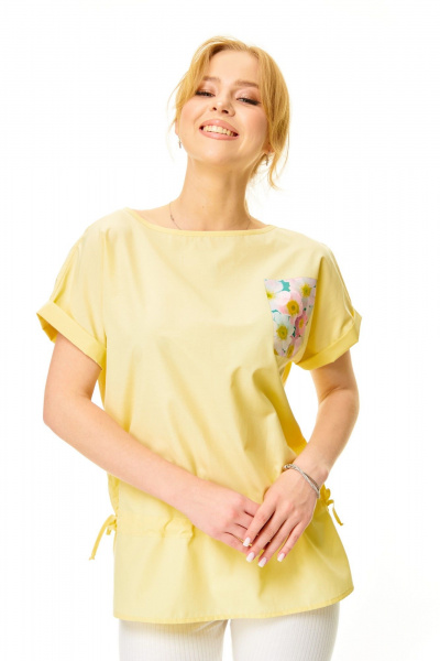 Блуза T&N 7672 сливочное_масло - фото 6