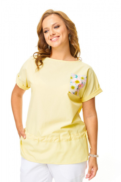 Блуза T&N 7672 сливочное_масло - фото 4