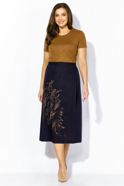 Юбка Линия Л Ю-31 темно-синий - фото 1