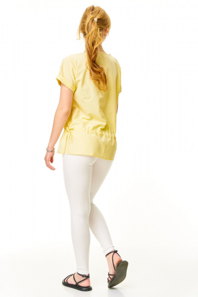 Блуза, леггинсы T&N 7676 сливочное_масло-белый - фото 6