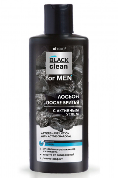Лосьон Belita Black clean FOR MEN-ЛОСЬОН после бритья с активным углем - фото 1