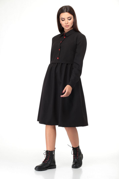 Платье из вискозы с завышенной талией и карманами Talia fashion 337 - фото 10