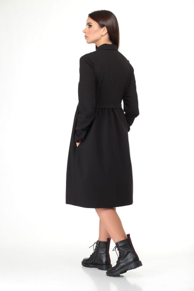 Платье из вискозы с завышенной талией и карманами Talia fashion 337 - фото 9