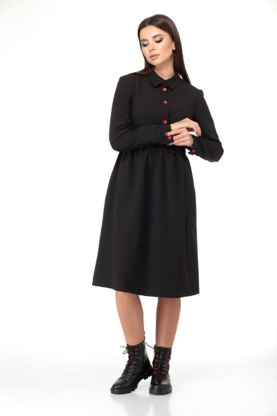 Платье из вискозы с завышенной талией и карманами Talia fashion 337 - фото 5