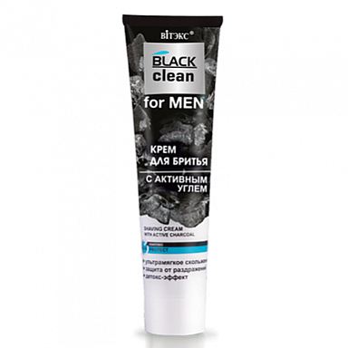 Крем для лица Belita Black clean FOR MEN-Крем для бритья с активным углем - фото 3