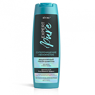 Шампунь Belita EXPERT PURE fresh-Шампунь Мицеллярный д/волос СУПЕРОЧИЩЕНИЕ и УВЛАЖНЕН - фото 1