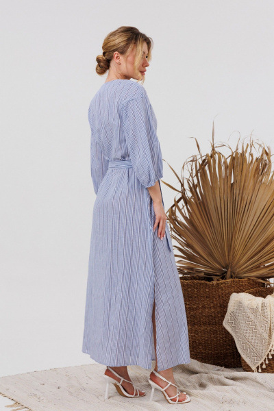 Платье AMORI 9848 голубая_полоска - фото 8