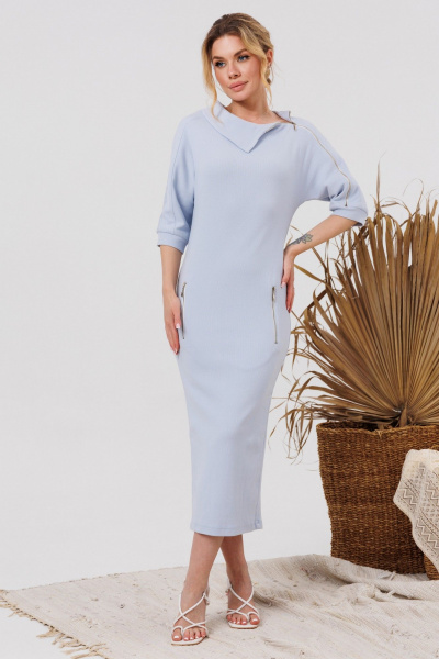 Платье AMORI 9853 голубой - фото 3
