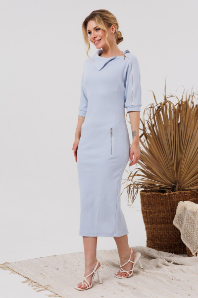 Платье AMORI 9853 голубой - фото 1