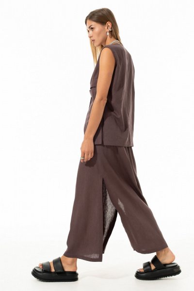 Жилет, юбка Luna 237 ромовый_изюм - фото 17