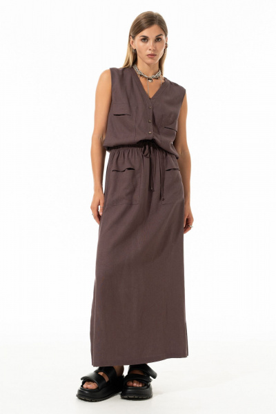 Жилет, юбка Luna 237 ромовый_изюм - фото 1