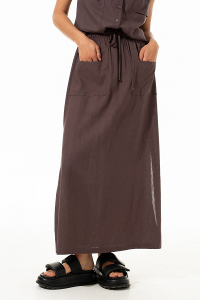 Жилет, юбка Luna 237 ромовый_изюм - фото 9