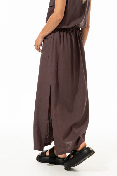 Жилет, юбка Luna 237 ромовый_изюм - фото 8