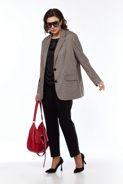 Жакет Kauhanka 003 коричневый - фото 6