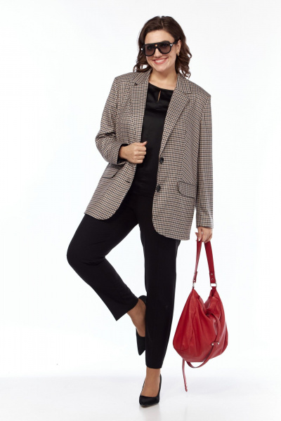 Жакет Kauhanka 003 коричневый - фото 5