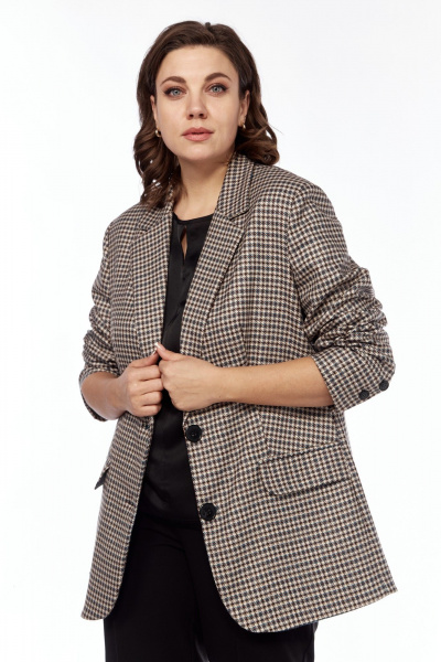 Жакет Kauhanka 003 коричневый - фото 3