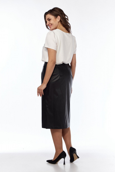 Блуза, юбка Kauhanka 004 молочный-черный - фото 5
