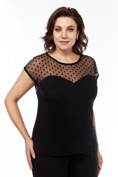 Топ Kauhanka 006 черный - фото 1
