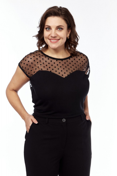 Топ Kauhanka 006 черный - фото 2