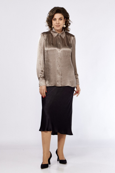 Блуза Kauhanka 009 коричневый - фото 1
