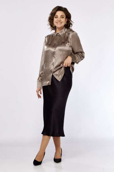 Блуза Kauhanka 009 коричневый - фото 3