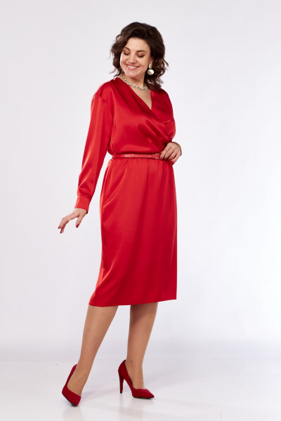 Платье Kauhanka 010 красный - фото 3