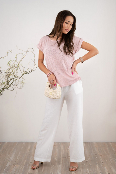 Блуза Nika.PL 0304202 пудровый - фото 2