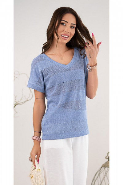 Блуза Nika.PL 0304301 голубой - фото 1