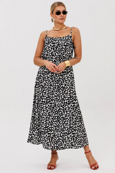 Платье Anastasia 1250 черно-белый - фото 2