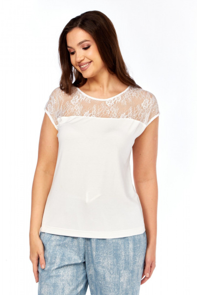 Топ Kauhanka 018 молочный - фото 4