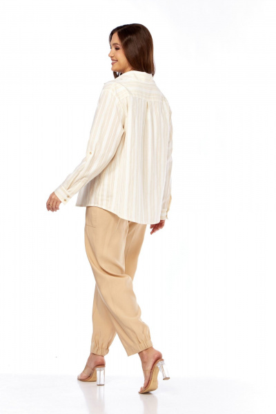 Рубашка Kauhanka 021 бежевый_полоска - фото 3