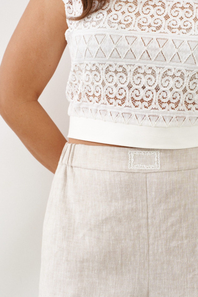 Блуза AltaModa 1038 белый - фото 9