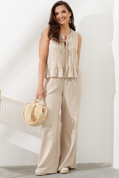 Блуза, брюки AltaModa 2011 бежевый - фото 1