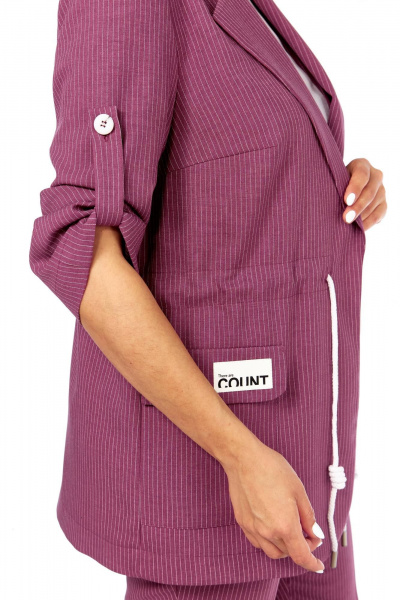 Блуза, брюки, жакет Ольга Стиль С-944 бордо - фото 4