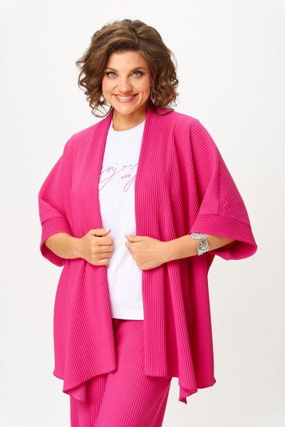 Брюки, кардиган, футболка Michel chic 1427 фуксия - фото 6